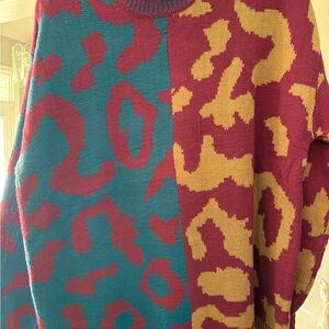 New Multicolor Knit Sweater XL